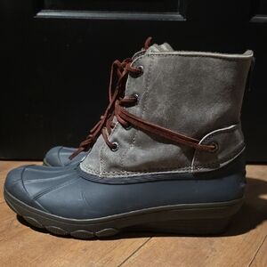 Sperry Charcoal and Chocolate Winter Boots